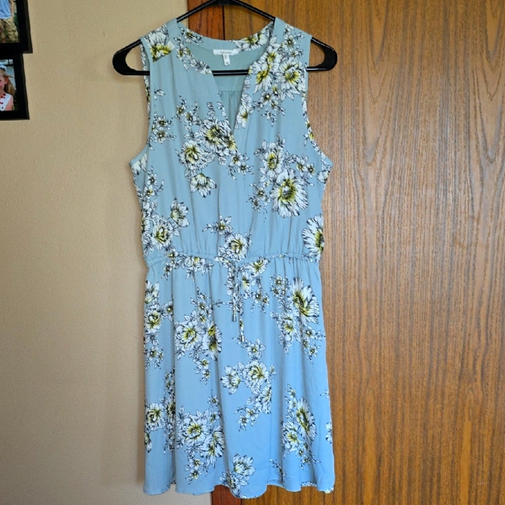 Maurices Blue Sleeveless V-neck Sundress